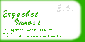 erzsebet vamosi business card